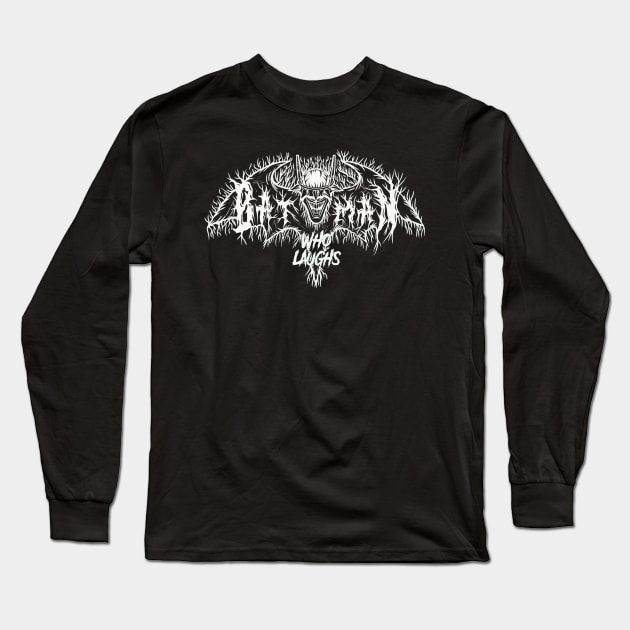 Death Metal Laughing Bat Long Sleeve T-Shirt by Summo13